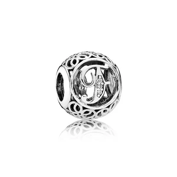 PANDORA 791850CZ Vintage F Charm Taylors Jewellers Alliston, ON