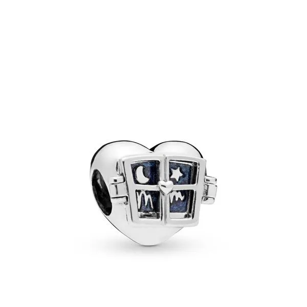 PANDORA 798006EN63  THANKS MUM WINDOW HEART CHARM Taylors Jewellers Alliston, ON