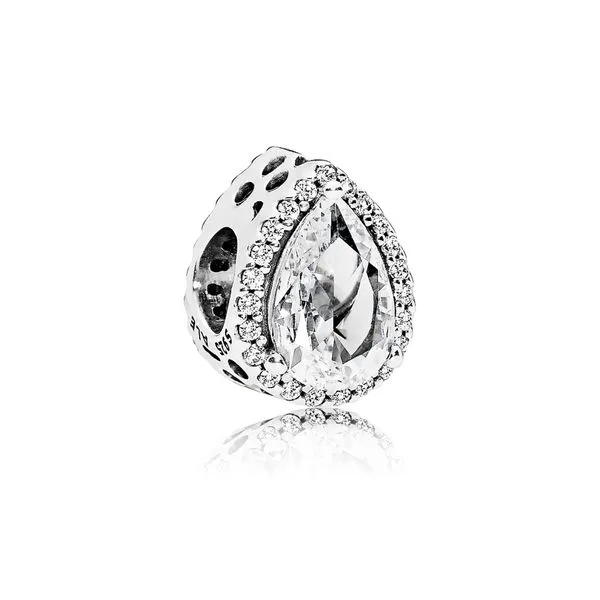 PANDORA 796245CZ Sparkling Teardrop Halo Charm Taylors Jewellers Alliston, ON