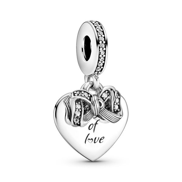 PANDORA 799221C01 BOW & LOVE HEART CHARM Taylors Jewellers Alliston, ON