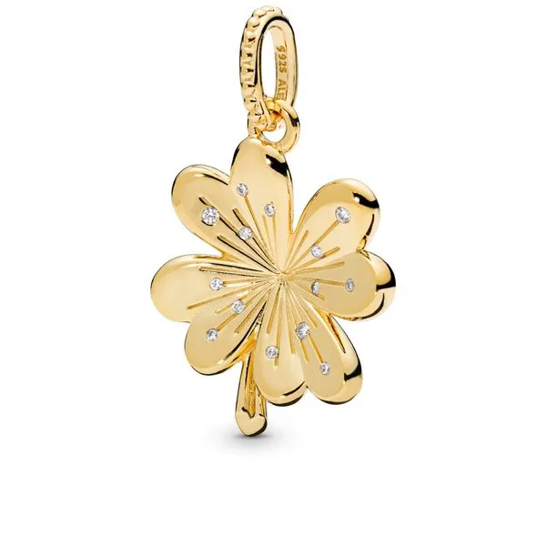 PANDORA SHINE 367935CZ CLOVER WITH CZ PENDANT Taylors Jewellers Alliston, ON