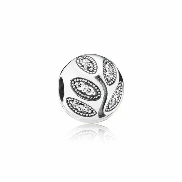 PANDORA 791416CZ SPARKLING LEAVES, CLEAR CZ CHARM Taylors Jewellers Alliston, ON