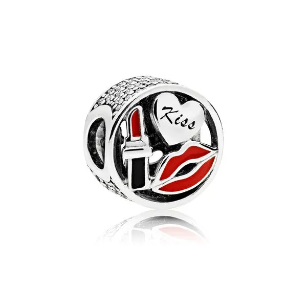 PANDORA 796324ENMX Glamour Kiss Charm Taylors Jewellers Alliston, ON