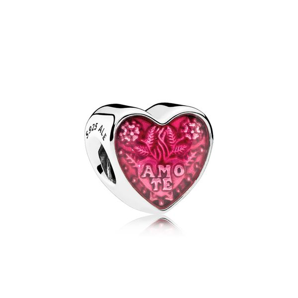 PANDORA 792048EN117 Amo Te Latin Heart Charm Taylors Jewellers Alliston, ON