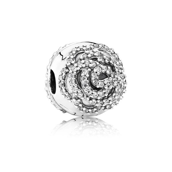 PANDORA 791529CZ Shimmering Rose, Clear CZ Charm Taylors Jewellers Alliston, ON