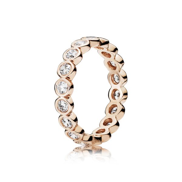 PANDORA 180942CZ-50 ROSE ALLURING BRILLIANT, CLEAR CZ RING SIZE 5 Taylors Jewellers Alliston, ON