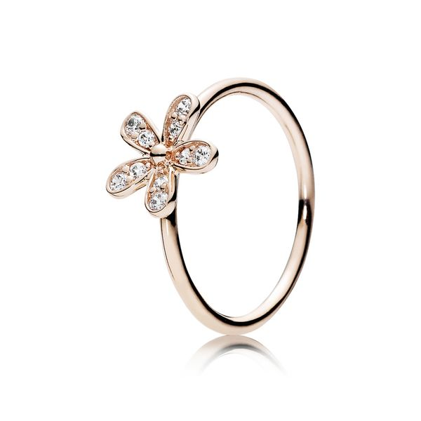 PANDORA 180932CZ-54 ROSE RING DAZZLING DAISY WITH CLEAR CZ SIZE 7 Taylors Jewellers Alliston, ON