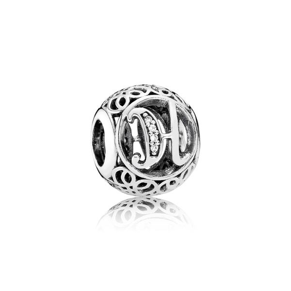 PANDORA 791852CZ Vintage H Charm Taylors Jewellers Alliston, ON