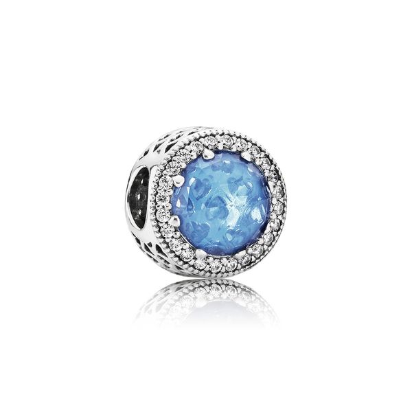 PANDORA 791725NBS Radiant Hearts Sky-Blue Charm Taylors Jewellers Alliston, ON