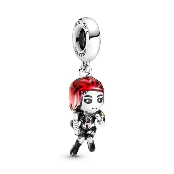 PANDORA 790785C01 Marvel Black Widow sterling silver dangle Taylors Jewellers Alliston, ON