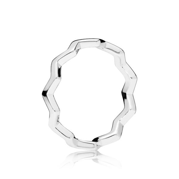 PANDORA 197752-54 Polished Zigzag Ring Size 7 Taylors Jewellers Alliston, ON