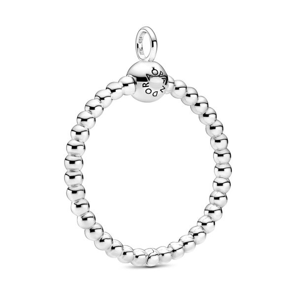 PANDORA 399106C00 MOMENTS STERLING SILVER MEDIUM BEADED O PENDANT Taylors Jewellers Alliston, ON