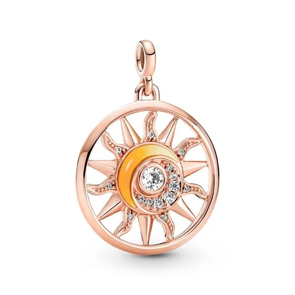 PANDORA 781965C01 Sun 14K Rose Gold-Plated Medallion Taylors Jewellers Alliston, ON