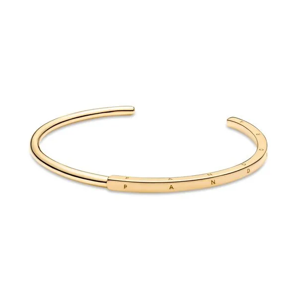 PANDORA 569493C00-2 Pandora Logo Pandora Shine Open Bangle Taylors Jewellers Alliston, ON