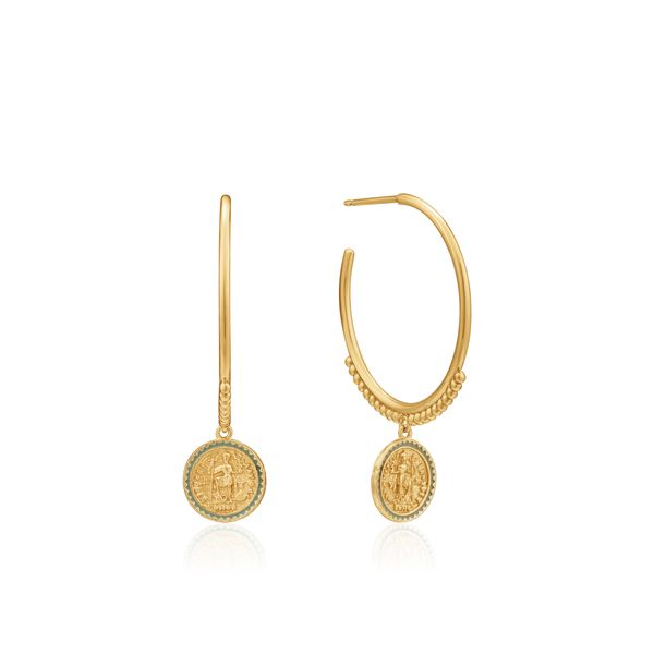 Ania Haie EMPEROR HOOP EARRINGS in 925 Sterling Silver with 14kt Gold Plating Taylors Jewellers Alliston, ON