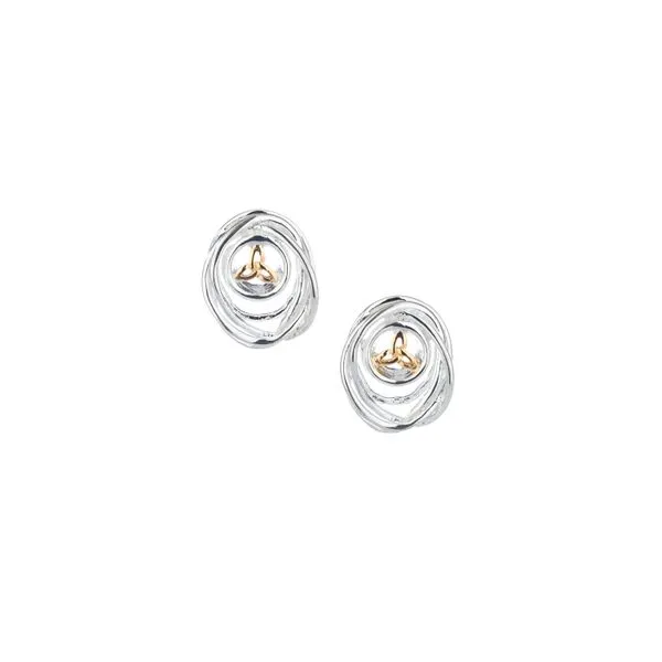 KEITH JACK STERLING SILVER & 10KT YELLOW GOLD STUD STUD EARRINGS Taylors Jewellers Alliston, ON