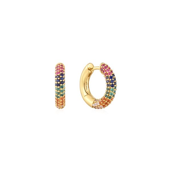 Ania Haie Gold Rainbow Huggie Hoop Earrings Taylors Jewellers Alliston, ON