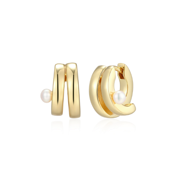 Pearl Hoop Earrings Taylors Jewellers Alliston, ON