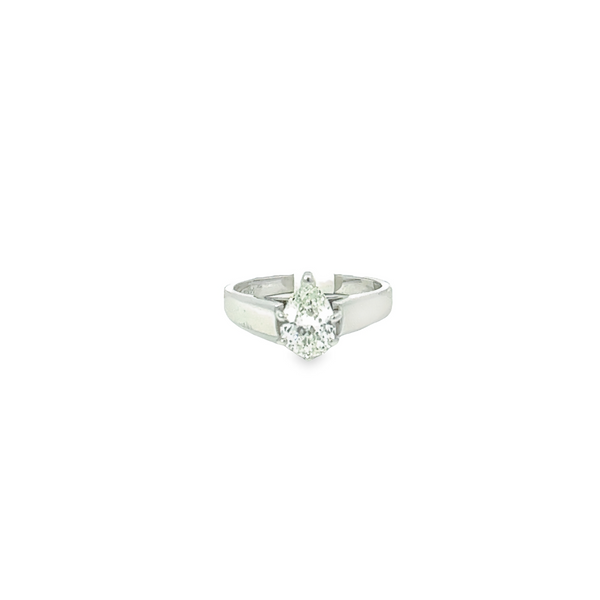 14Kt White Gold Pear Cut Diamond Engagement Ring Tena's Fine Diamonds and Jewelry Athens, GA