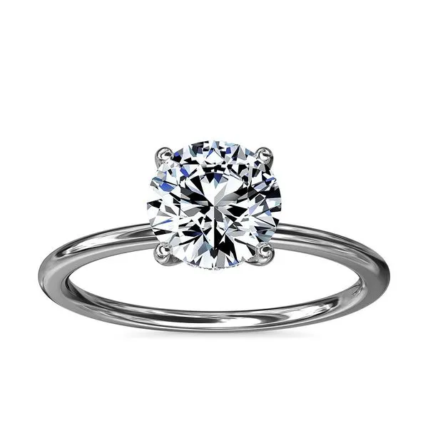 14Kt White Gold Round Engagement Ring Tena's Fine Diamonds and Jewelry Elberton, GA