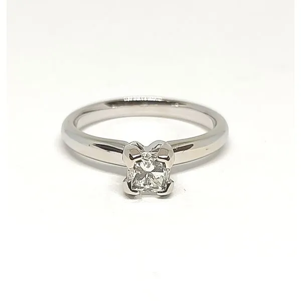 14Kt White Princess Cut Diamond Engagement Ring Tena's Fine Diamonds and Jewelry Athens, GA
