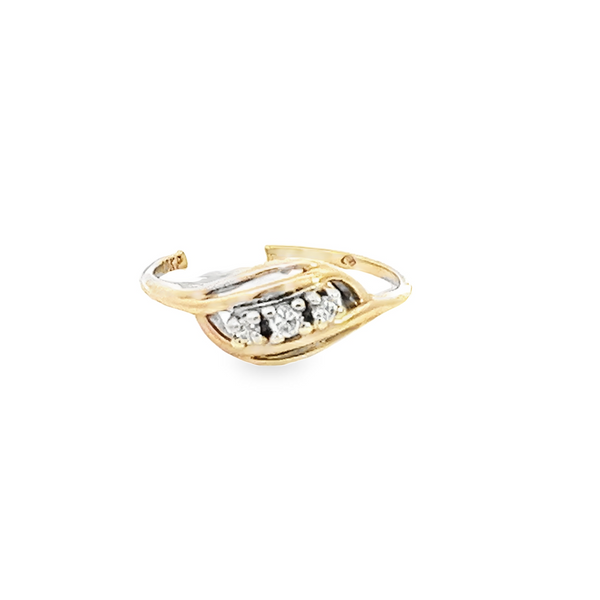 10Kt Yellow Three Diamond Pinkie Ring Tena's Fine Diamonds and Jewelry Athens, GA