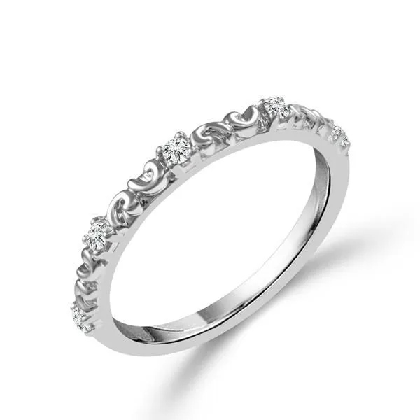 10K White Gold Stackable Diamond Anniversary Band Tena's Fine Diamonds and Jewelry Elberton, GA