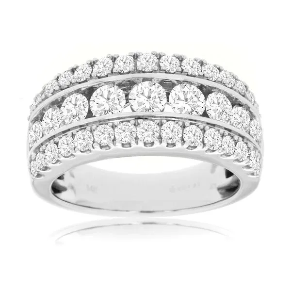 14Kt White Diamond Wider Wedding Band Tena's Fine Diamonds and Jewelry Elberton, GA
