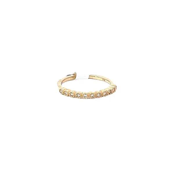 14K Yellow Gold Diamond Bezel Set Stackable Band Tena's Fine Diamonds and Jewelry Elberton, GA