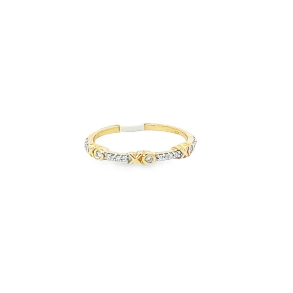 10 Karat Yellow Gold XOXO Diamond Anniversary Band Tena's Fine Diamonds and Jewelry Elberton, GA