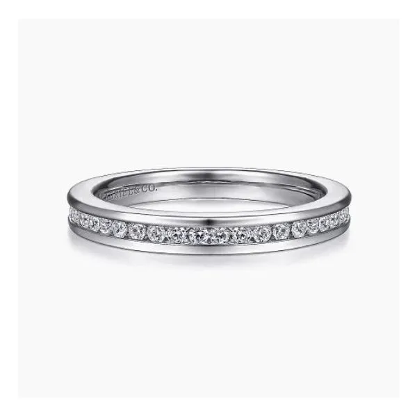 14K White Gold Channel Set Diamond Wedding Band Tena's Fine Diamonds and Jewelry Elberton, GA