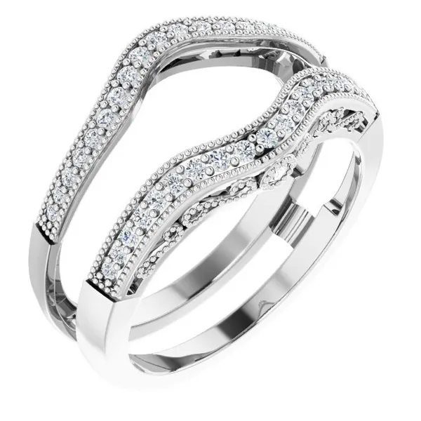 14K White Gold Diamond Guard Tena's Fine Diamonds and Jewelry Elberton, GA
