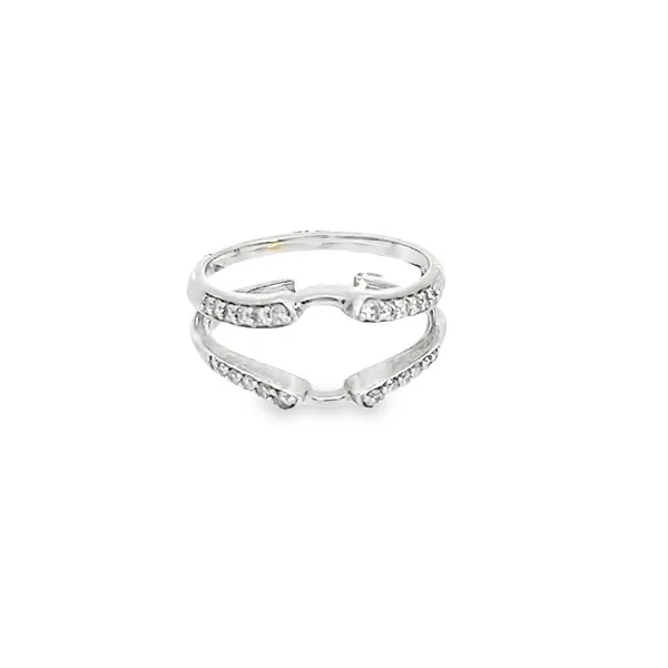 14K White Gold Diamond Ring Guard Tena's Fine Diamonds and Jewelry Athens, GA