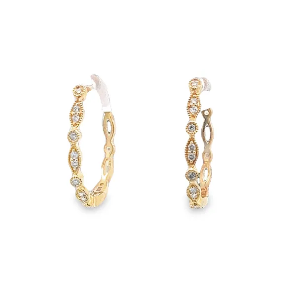 Inside/Out Hoop Earrings Tena's Fine Diamonds and Jewelry Elberton, GA