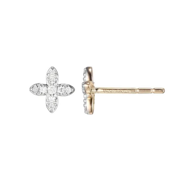 14Kt Yellow Diamond Post Earrings Tena's Fine Diamonds and Jewelry Elberton, GA