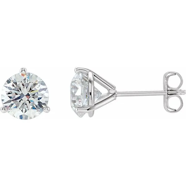 14k WG 1.00ctw 4 Prong Diamond Stud Earrings Tena's Fine Diamonds and Jewelry Athens, GA