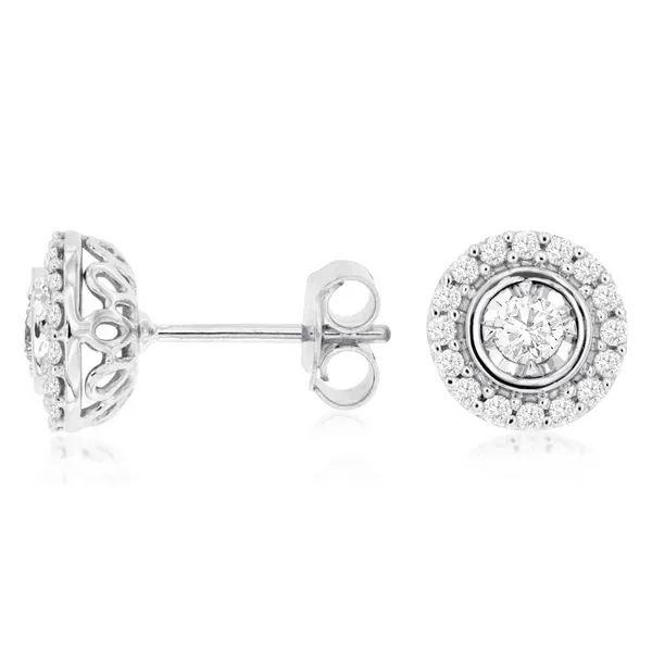 14Kt White Diamond Earrings Tena's Fine Diamonds and Jewelry Elberton, GA