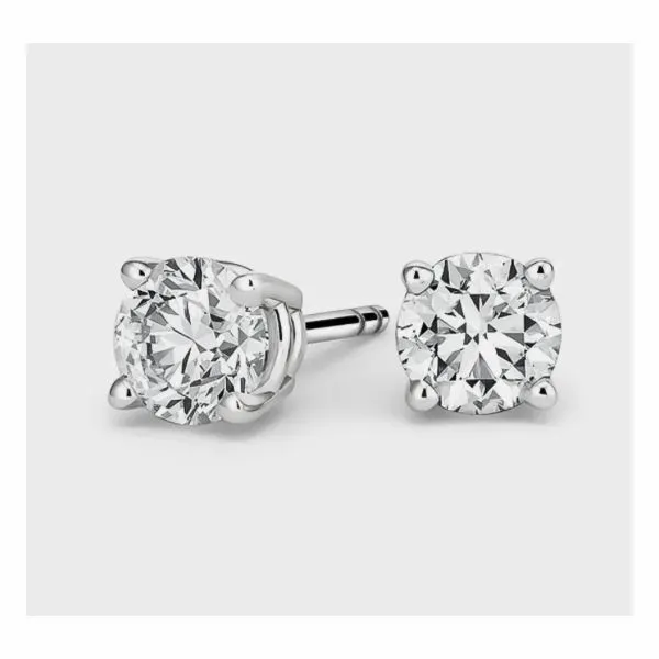 14K White Gold Diamond Stud Earrings Tena's Fine Diamonds and Jewelry Athens, GA