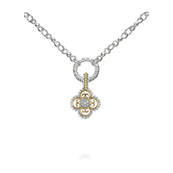 14Kt Yellow and Sterling Silver Diamond Enhancer/Pendant by Vahan Tena's Fine Diamonds and Jewelry Elberton, GA