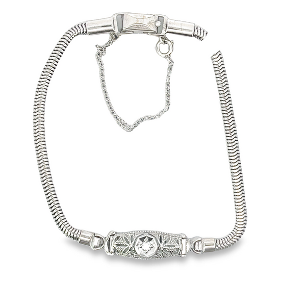 14 Karat White Gold G-H, VS2 Diamond Add a Link Bracelet Tena's Fine Diamonds and Jewelry Athens, GA