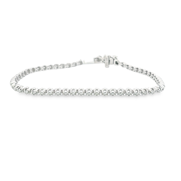 Sterling Silver 1.00ctw Diamond Tennis Bracelet Tena's Fine Diamonds and Jewelry Athens, GA