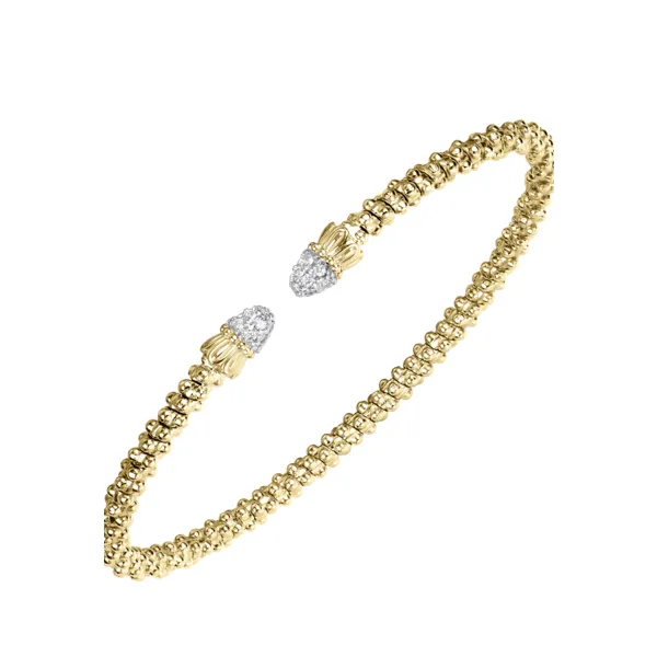14K Yellow Gold Open Band Diamond Bracelet Tena's Fine Diamonds and Jewelry Athens, GA