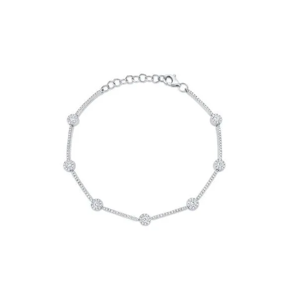 Shy Creation 14Kt White Gold Diamond Bracelet Tena's Fine Diamonds and Jewelry Athens, GA