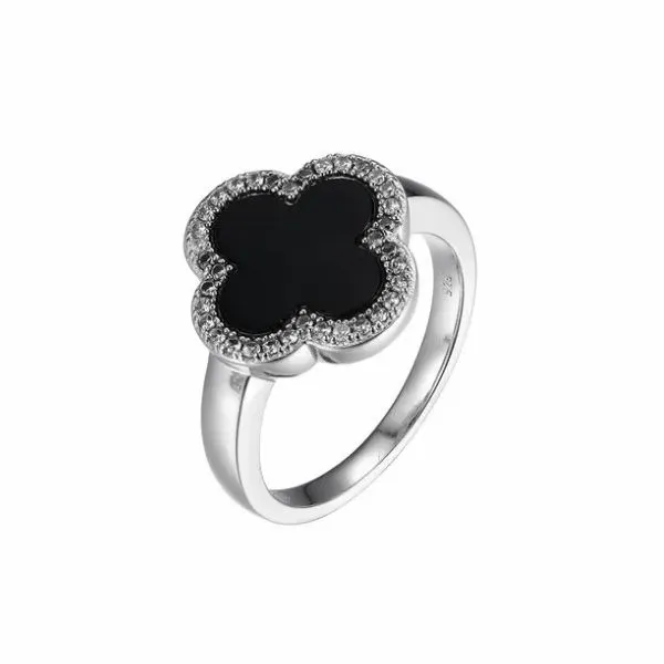 Sterling Silver Black Agate Ring Tena's Fine Diamonds and Jewelry Athens, GA