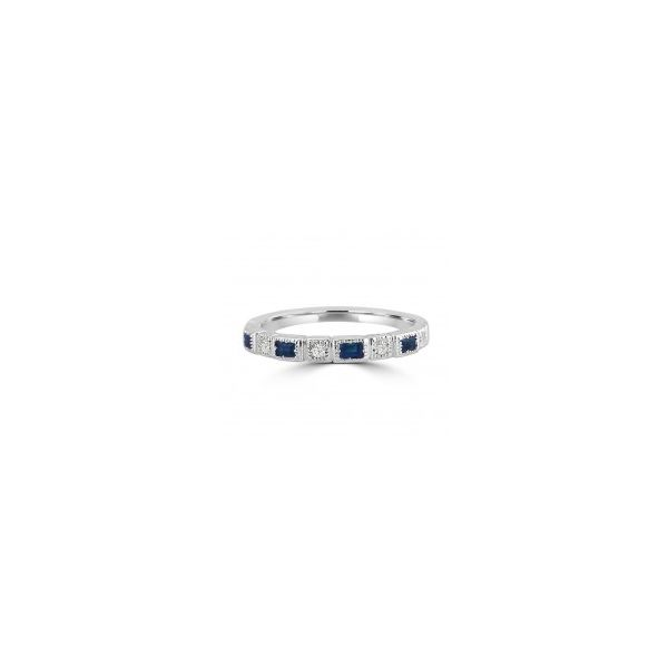 10K White Gold Sapphire & Diamond Band Tena's Fine Diamonds and Jewelry Athens, GA