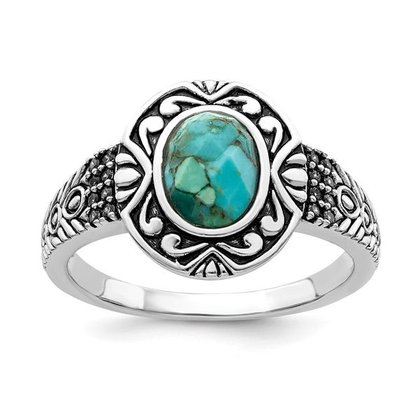 Sterling Silver Turquoise Ring Tena's Fine Diamonds and Jewelry Athens, GA