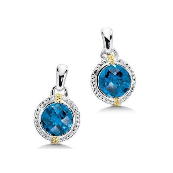 Sterling Silver London Blue Topaz Earrings Tena's Fine Diamonds and Jewelry Athens, GA