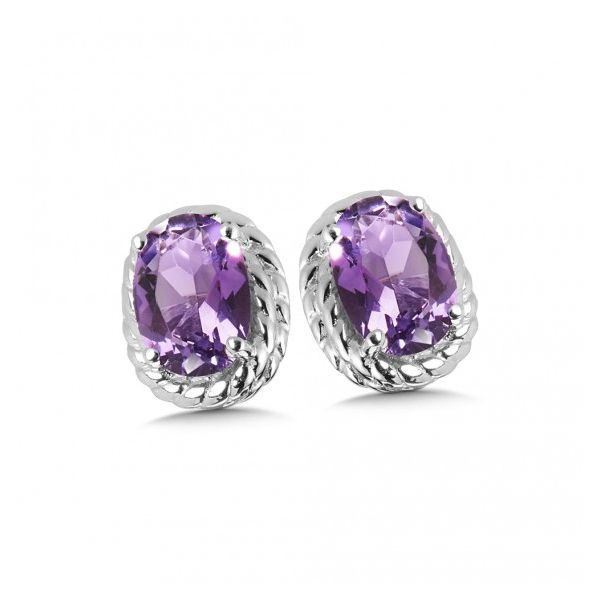 Sterling Silver Amethyst Earrings Tena's Fine Diamonds and Jewelry Athens, GA