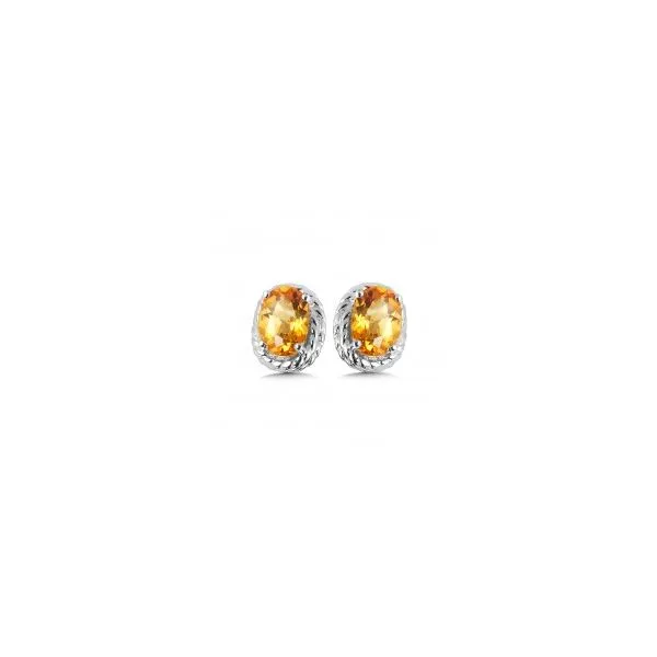 Sterling Silver Citrine Earrings Tena's Fine Diamonds and Jewelry Elberton, GA