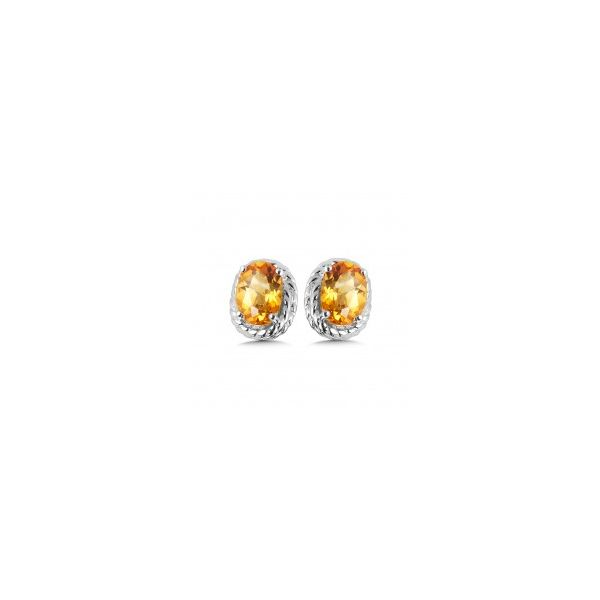 Sterling Silver Citrine Earrings Tena's Fine Diamonds and Jewelry Athens, GA